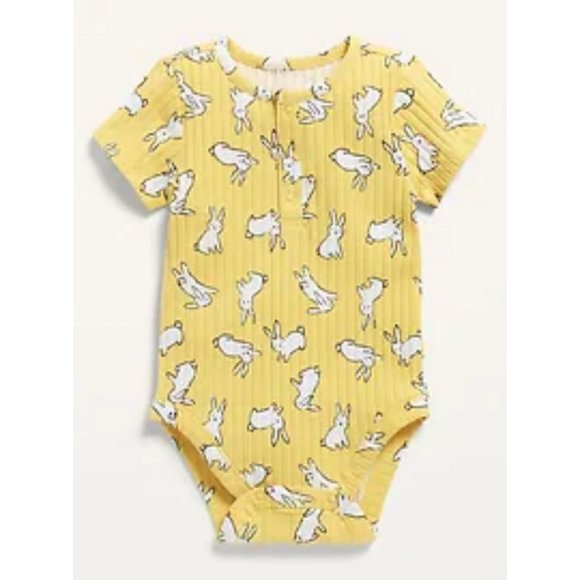 Old Navy Other - Unisex Rib-Knit Henley Bodysuit for Baby
